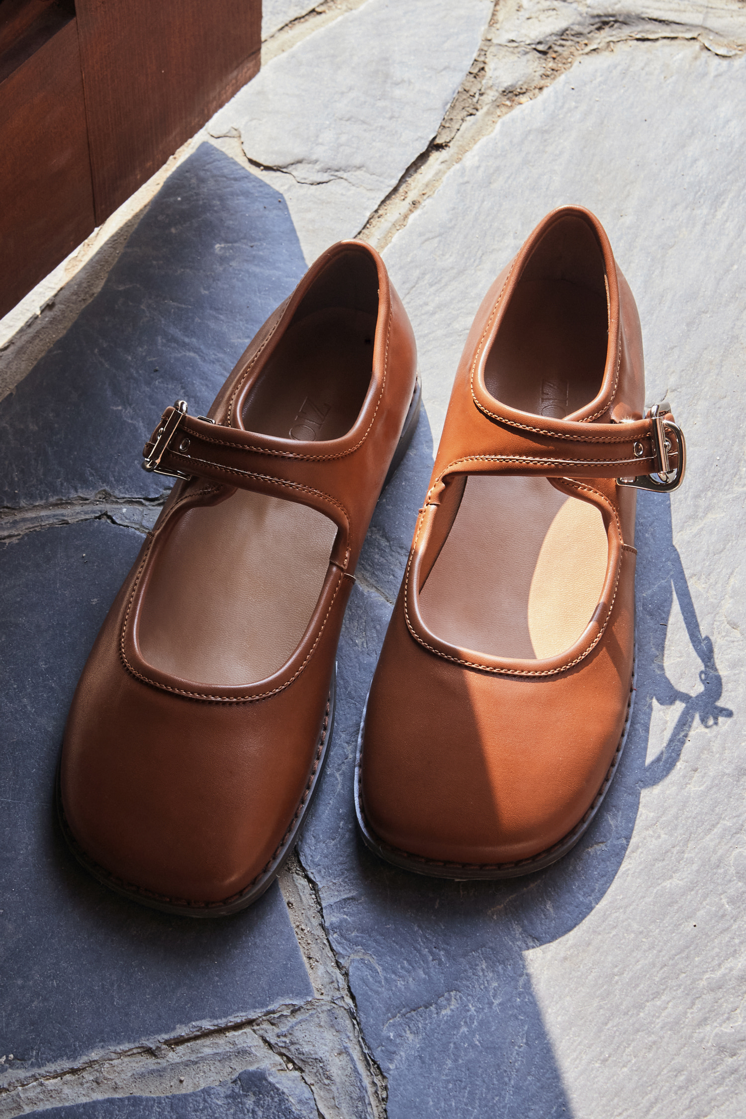 Mary jane flatshoes - brown