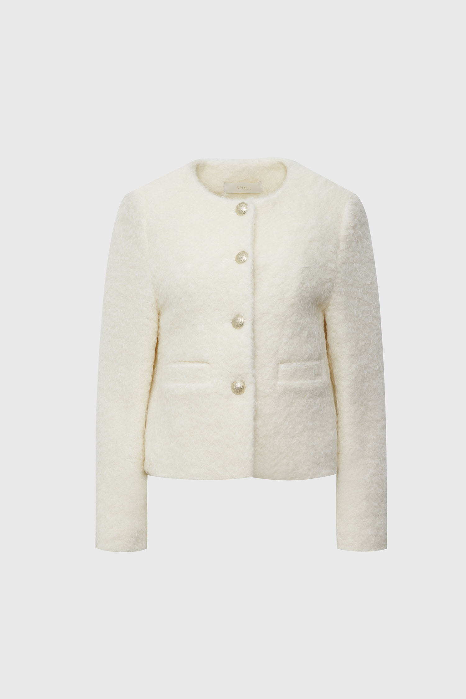 Env wool tweed jacket - ivory