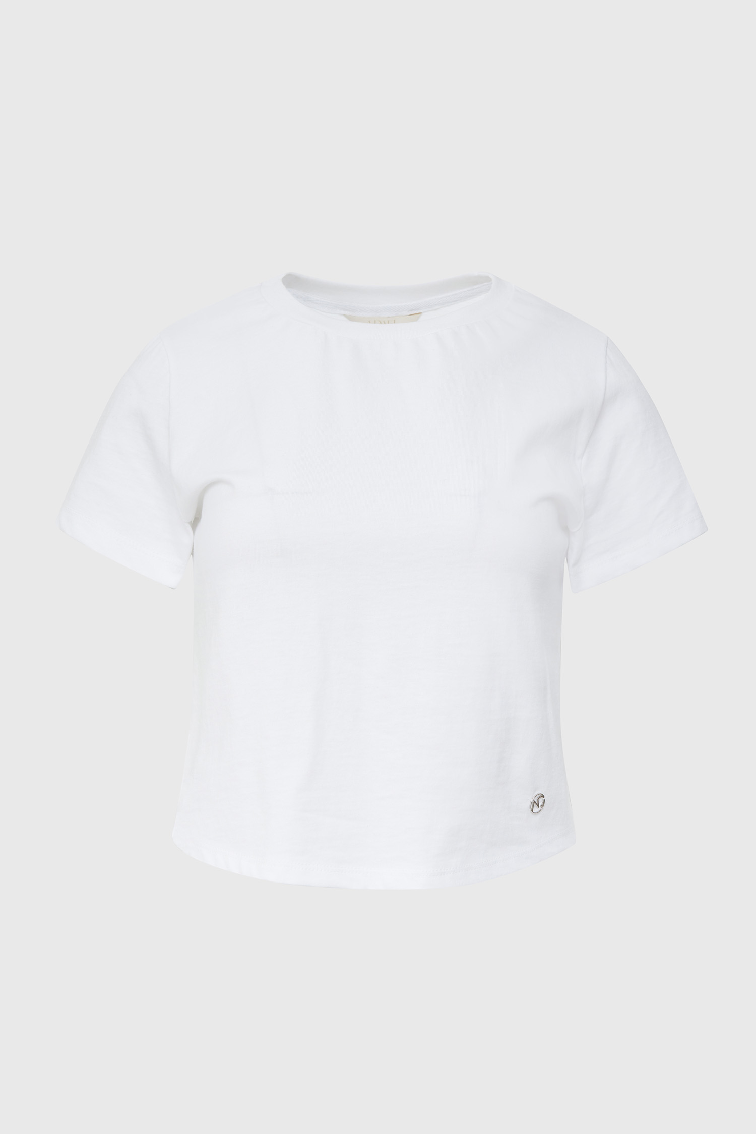 Basic AD silver point t shirt - white