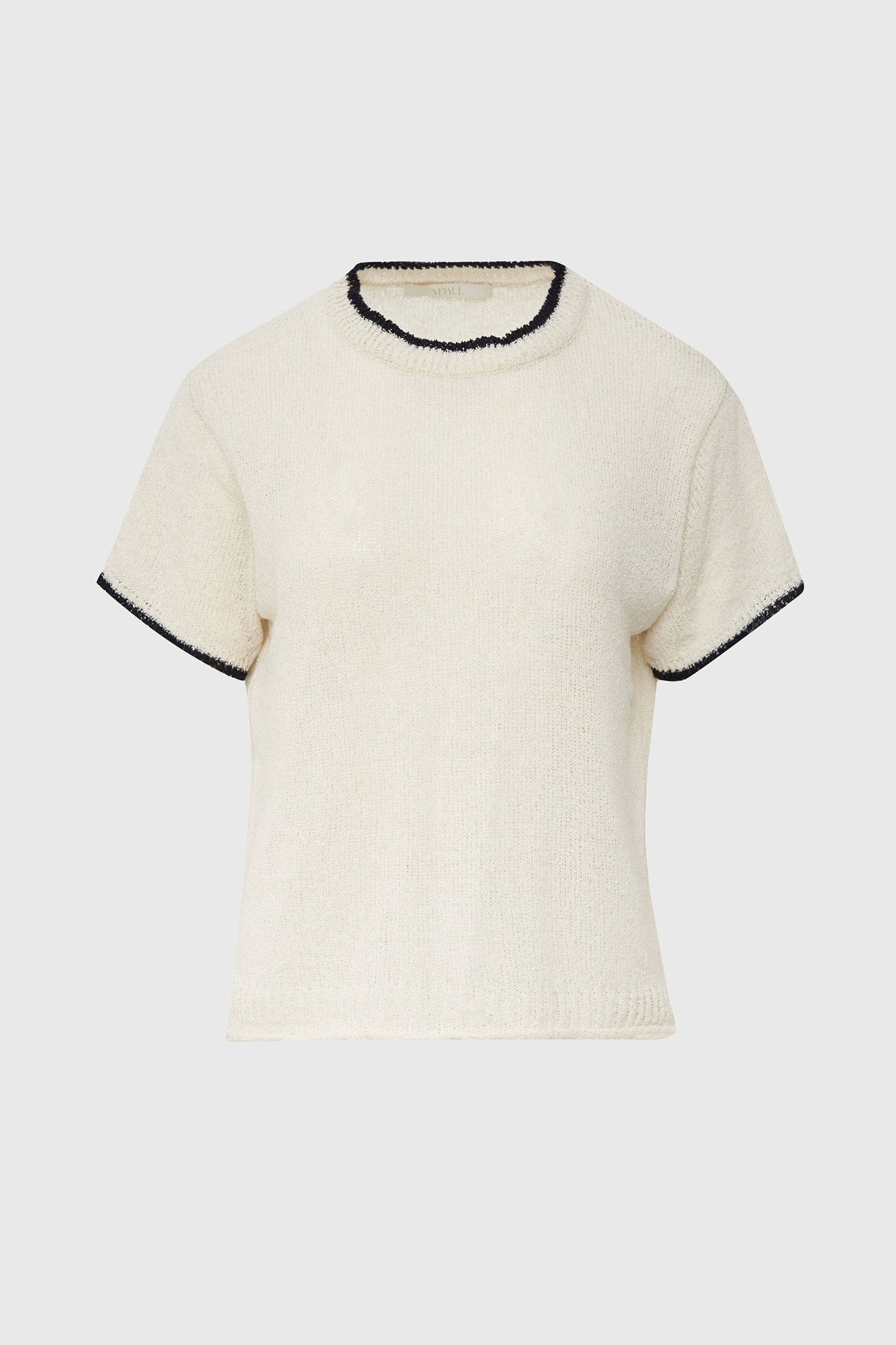 Coloring point half knit - ivory