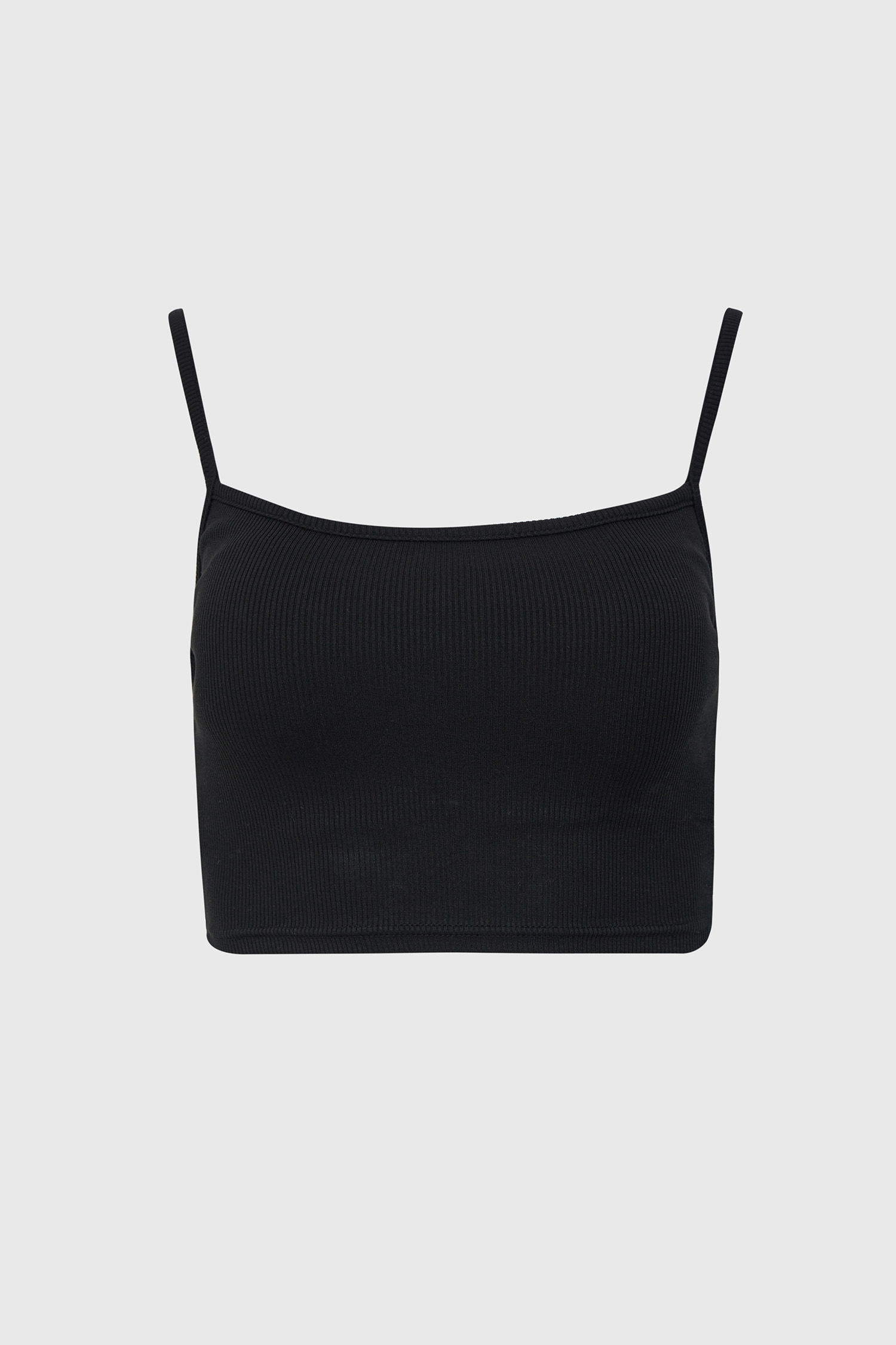 Back line bra top - black